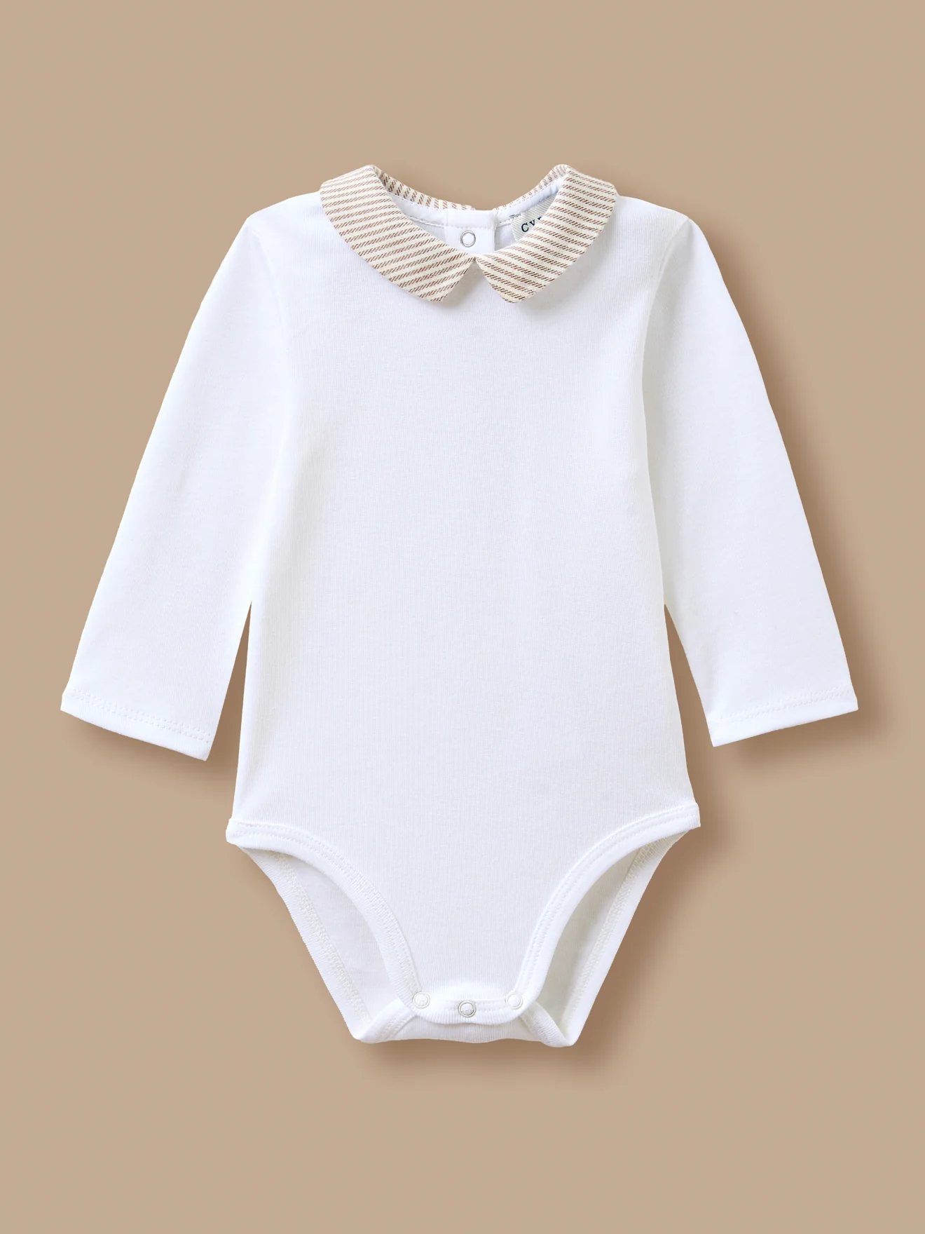 Body mit Streifenkragen Baby