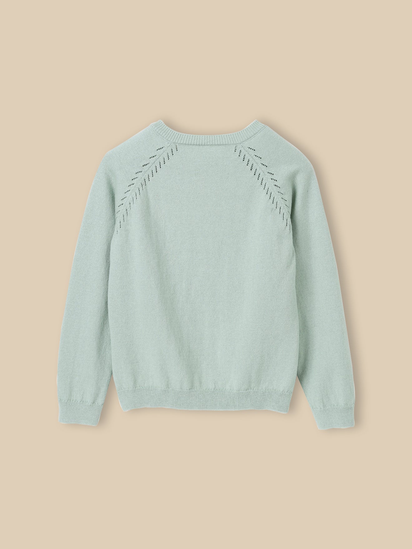 Mädchen-Cardigan aus Baumwolle und Wolle - Image 2