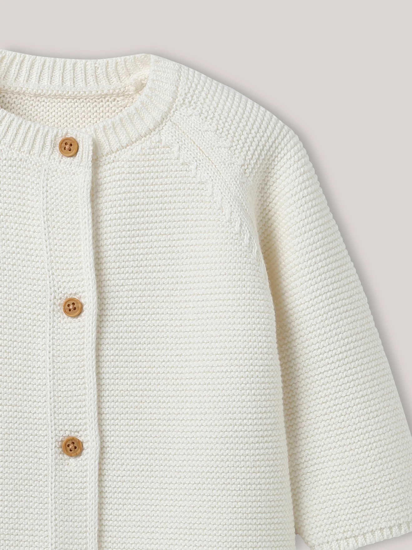 Baby-Cardigan aus Bio-Baumwolle und Wolle - Image 3
