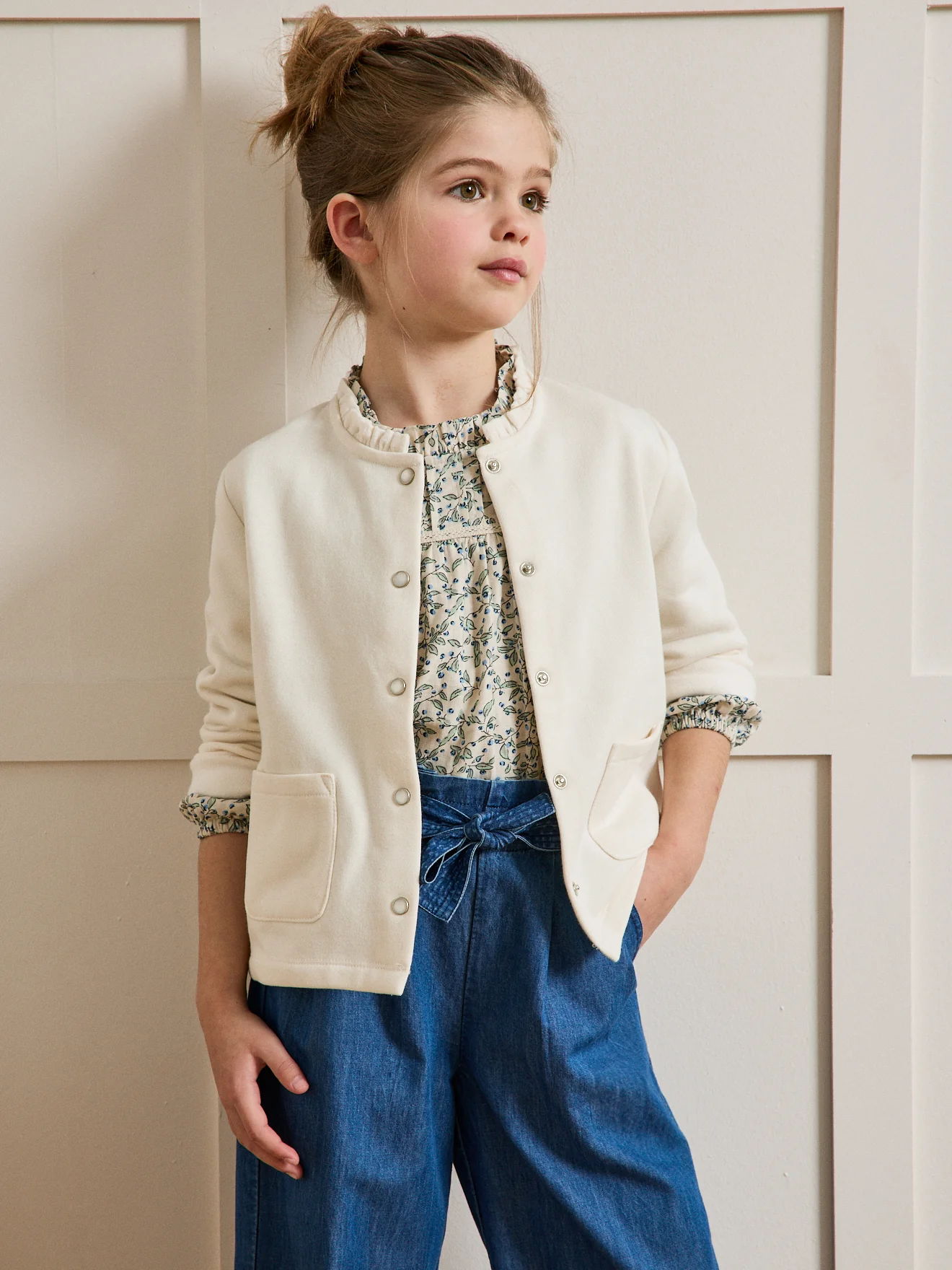 Mädchen-Cardigan aus Molton – Bio-Baumwolle - Image 6