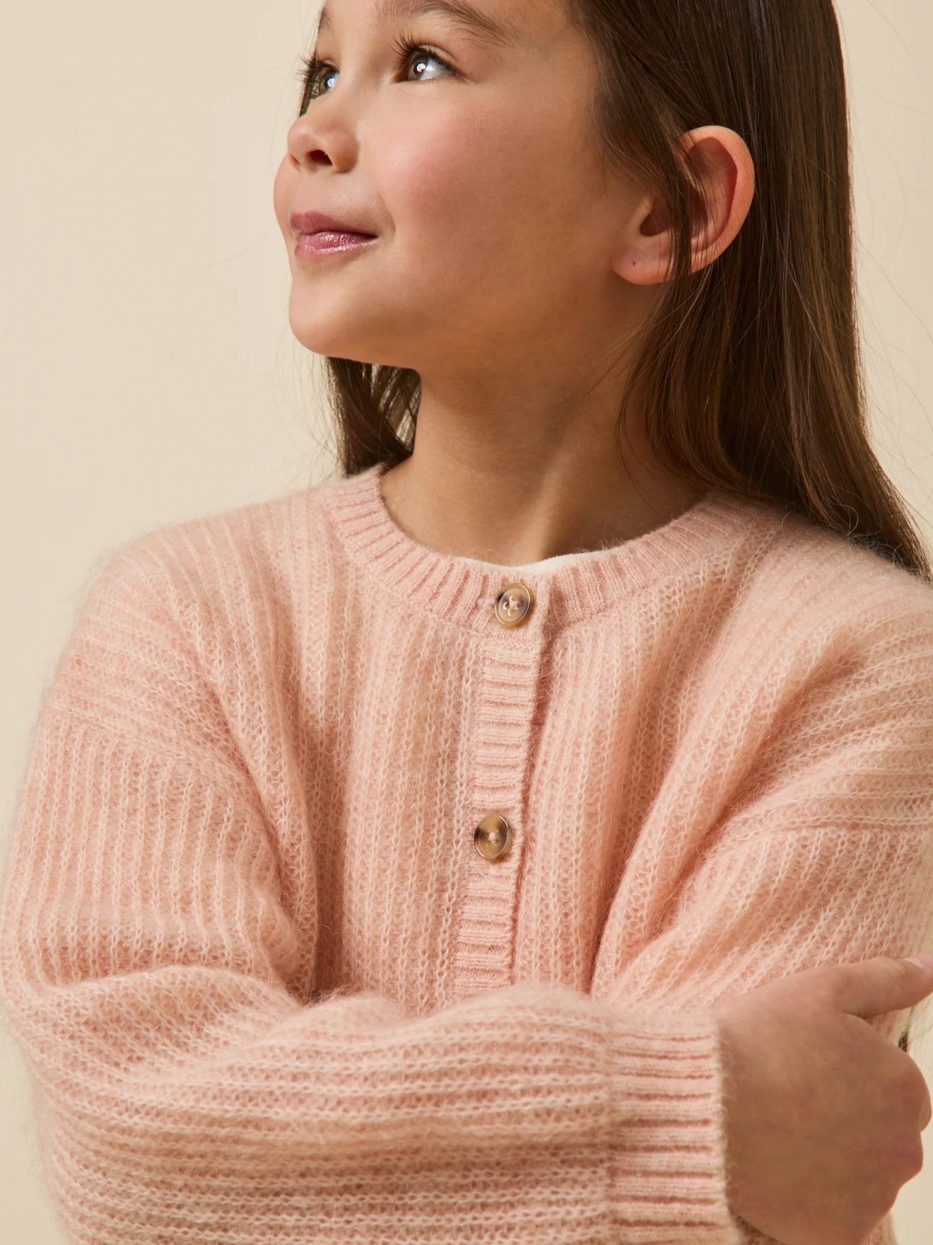 Mädchen-Cardigan mit Wolle und Mohair - Image 4