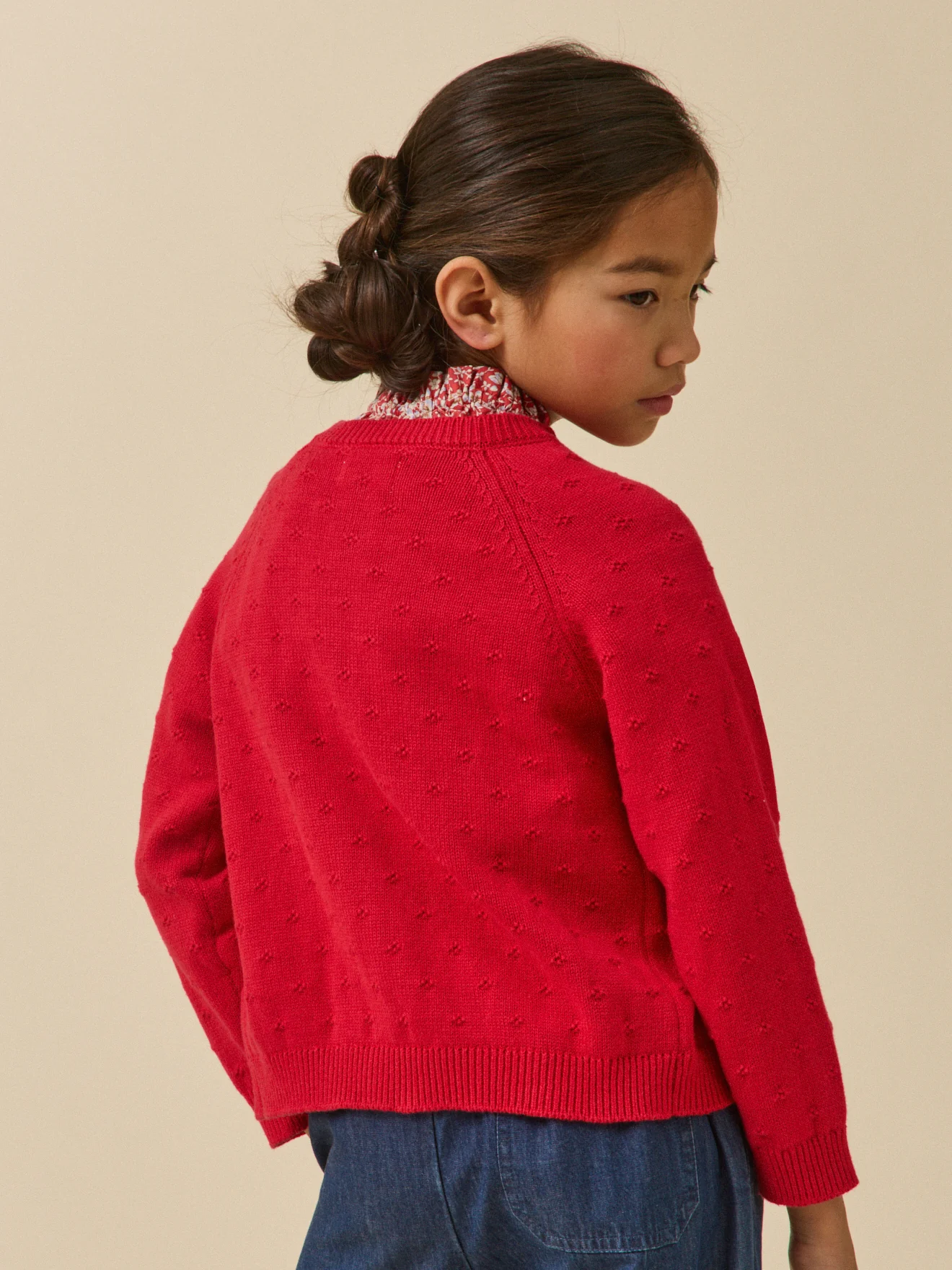 Mädchen-Cardigan mit Musterstrick - Image 3