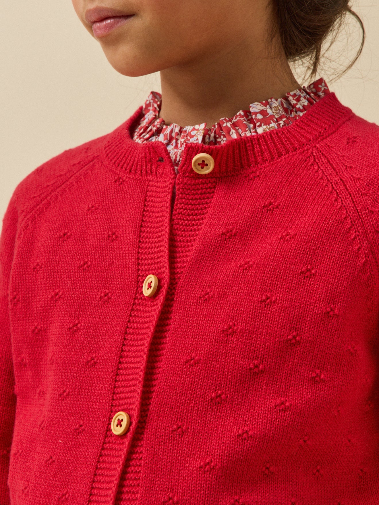 Mädchen-Cardigan mit Musterstrick - Image 4