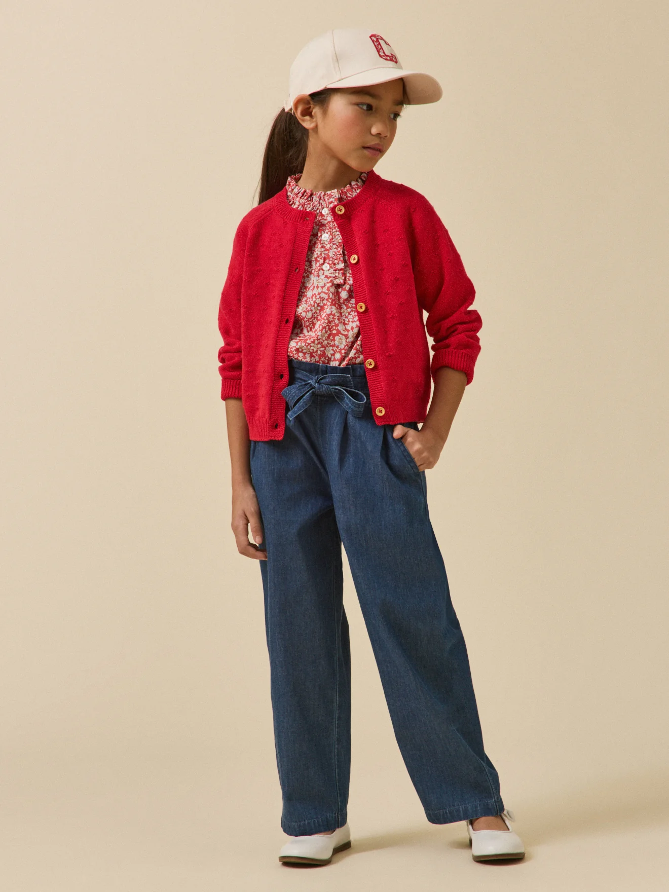 Mädchen-Cardigan mit Musterstrick - Image 5