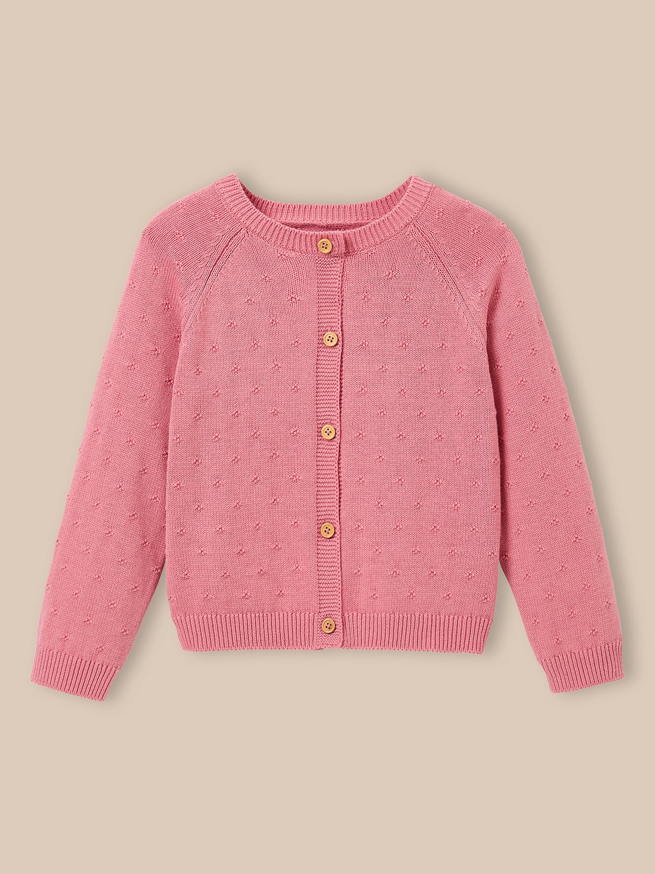 Mädchen-Cardigan mit Musterstrick
