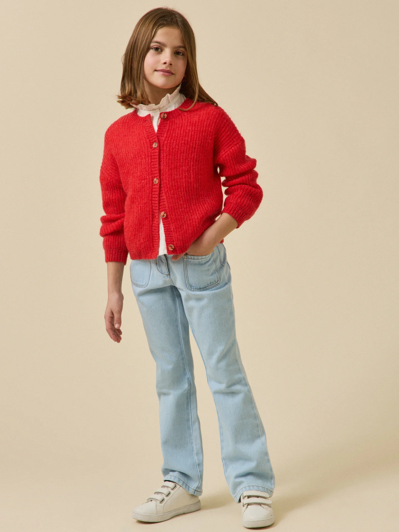 Mädchen-Cardigan mit Wolle und Mohair - Image 5