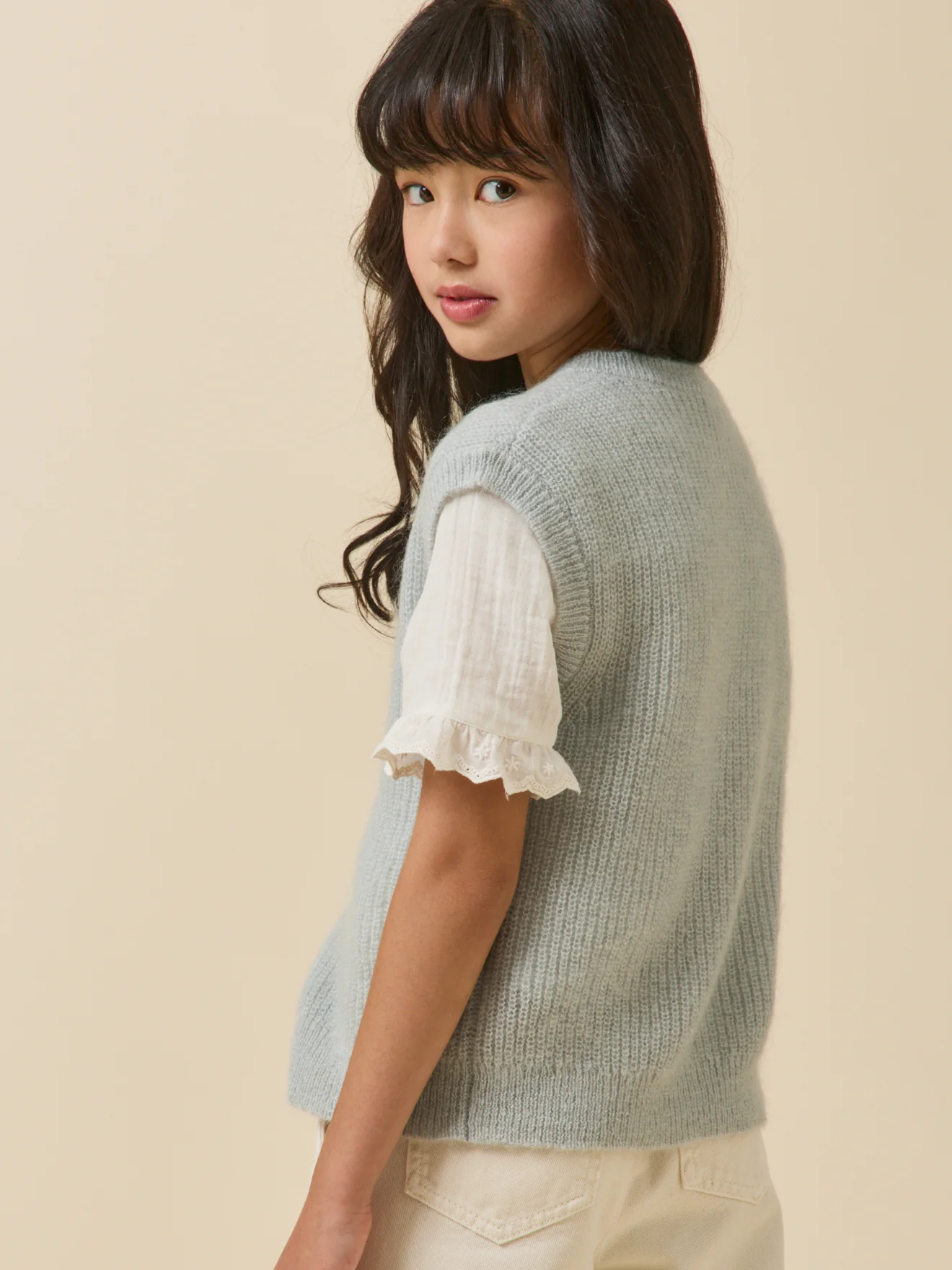 Mädchen-Cardigan aus Wolle und Mohair - Image 5