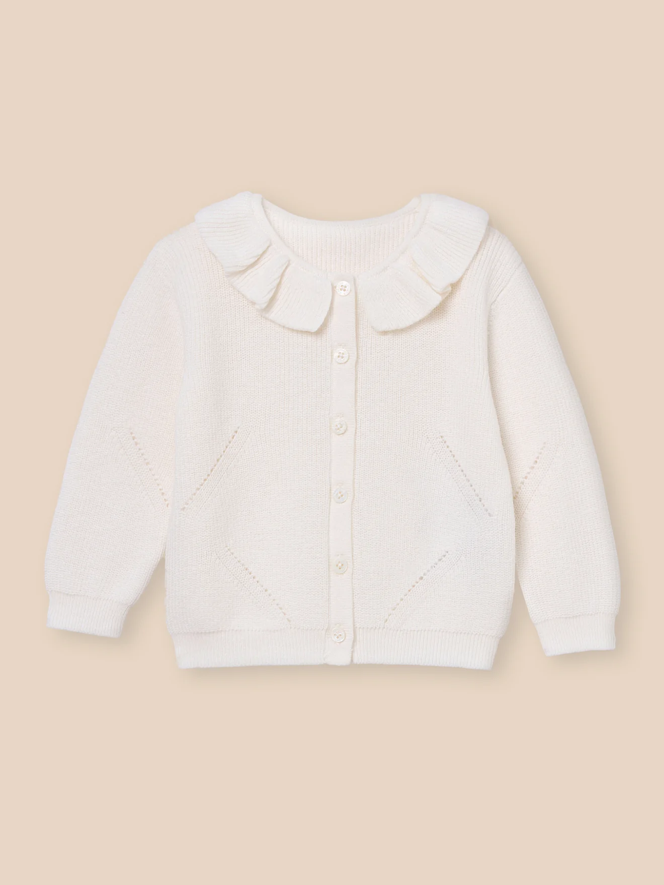 Strickjacke aus Bio-Baumwolle und Wolle, Baby - Image 4