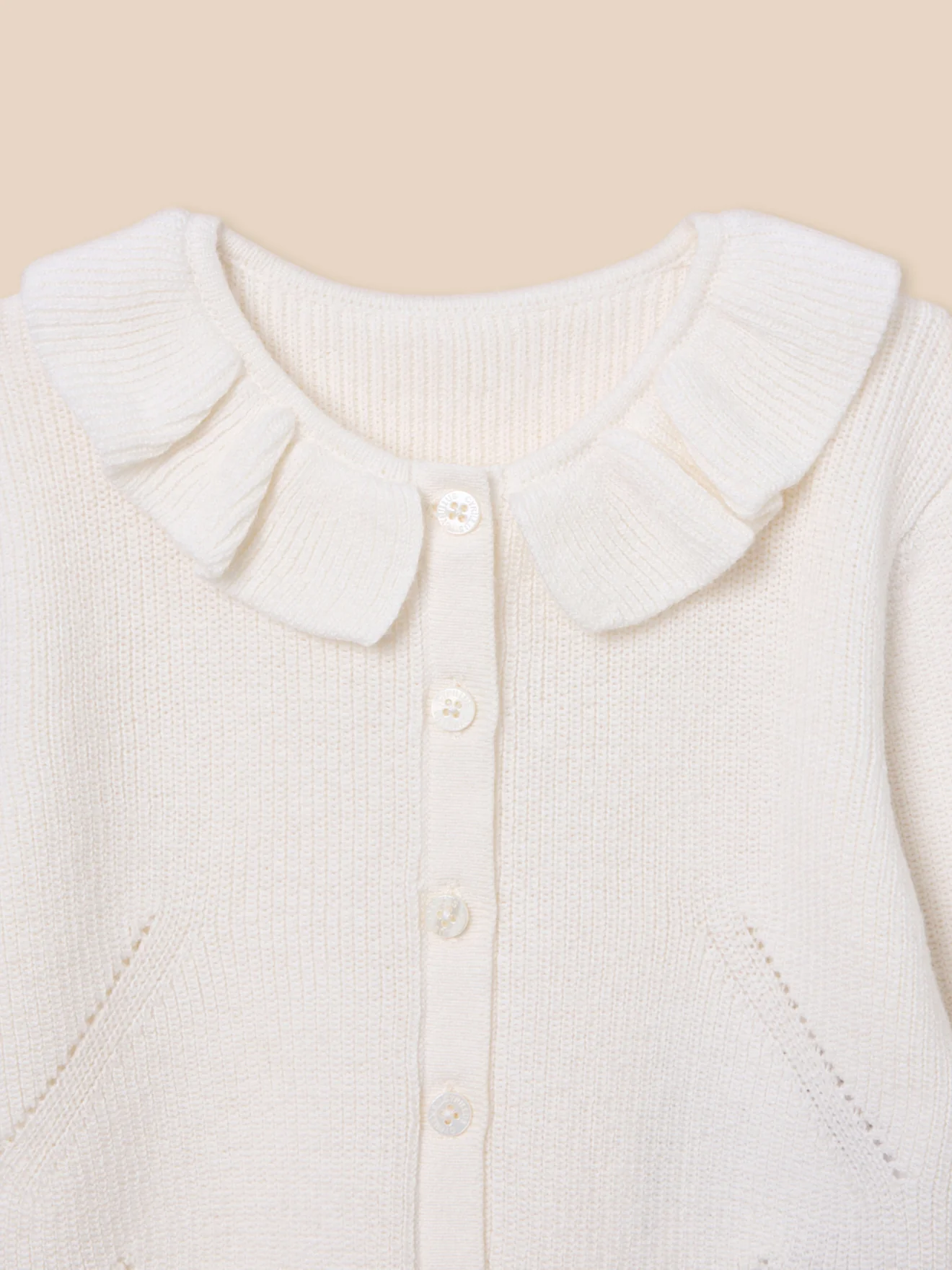 Strickjacke aus Bio-Baumwolle und Wolle, Baby - Image 6