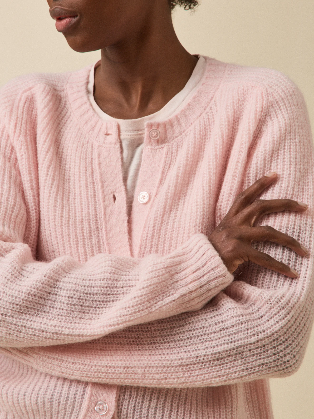 Damencardigan aus Wolle, Alpaka und Mohair - Image 3