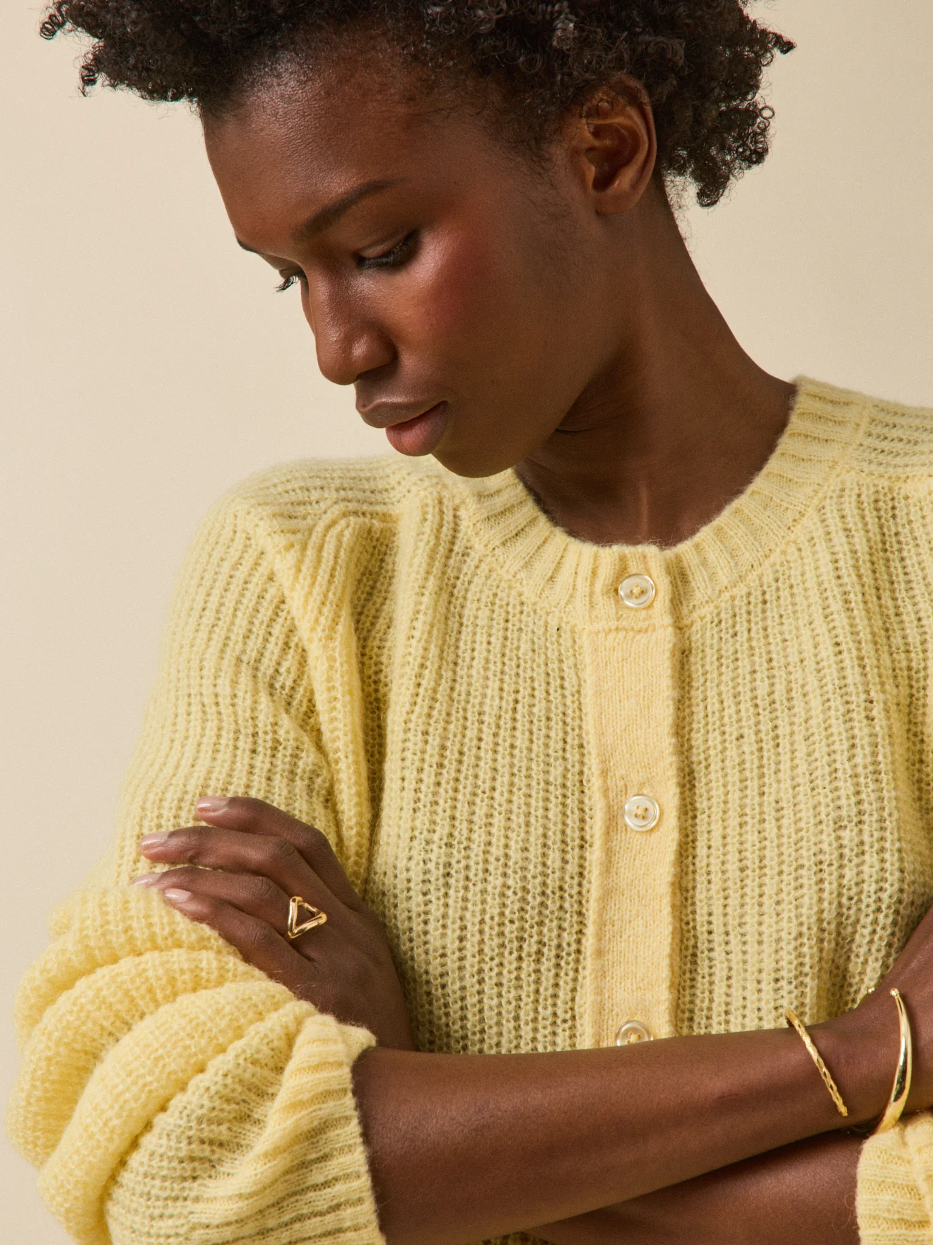 Damencardigan aus Wolle, Alpaka und Mohair - Image 3