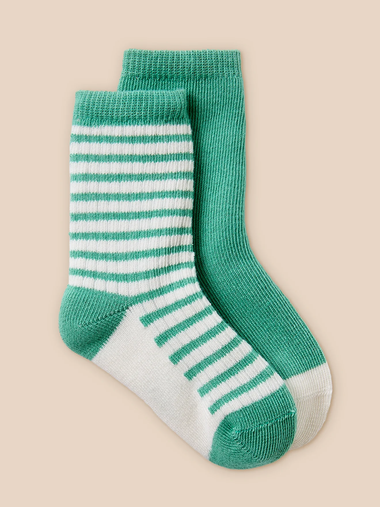 Babysocken im 2er-Pack, gerippt