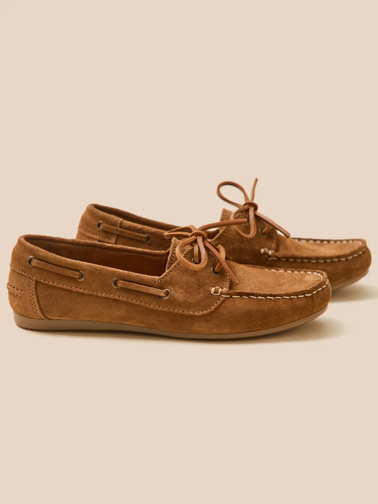 Damenschuhe aus Leder im Bootsschuh-Stil - Image 6