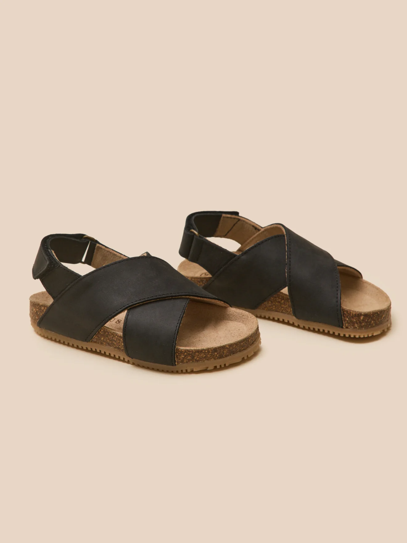 Jungen-Sandalen aus Leder mit Riemen