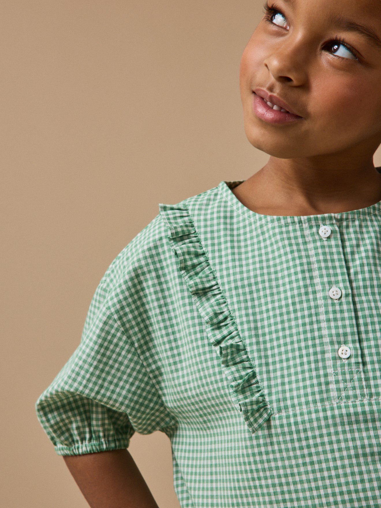 Mädchenbluse mit Vichy-Karomuster - Image 3