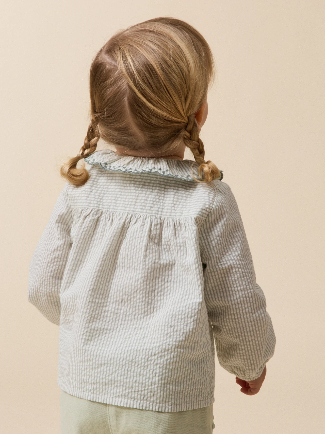 Bluse mit besticktem Kragen, Baby - Image 2