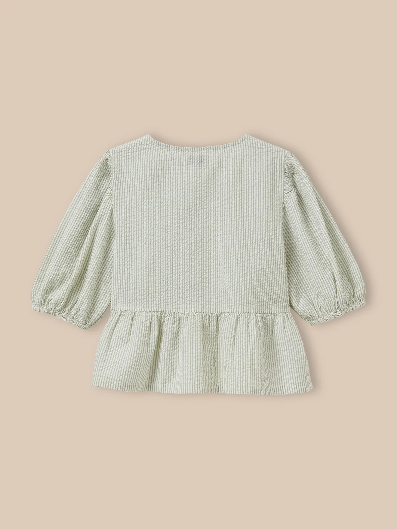 Gestreifte Mädchen-Bluse aus Seersucker - Image 7