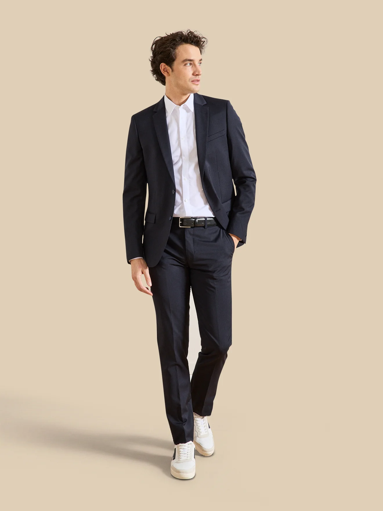 Einfarbiges Herren Slim Fit Hemd aus Easy Care-Popeline - Image 4