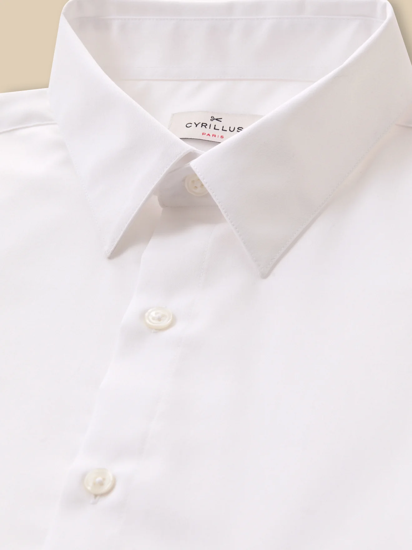 Bügelfreies und einfarbiges Regular Fit Herrenhemd aus Baumwoll-Twill - Image 5