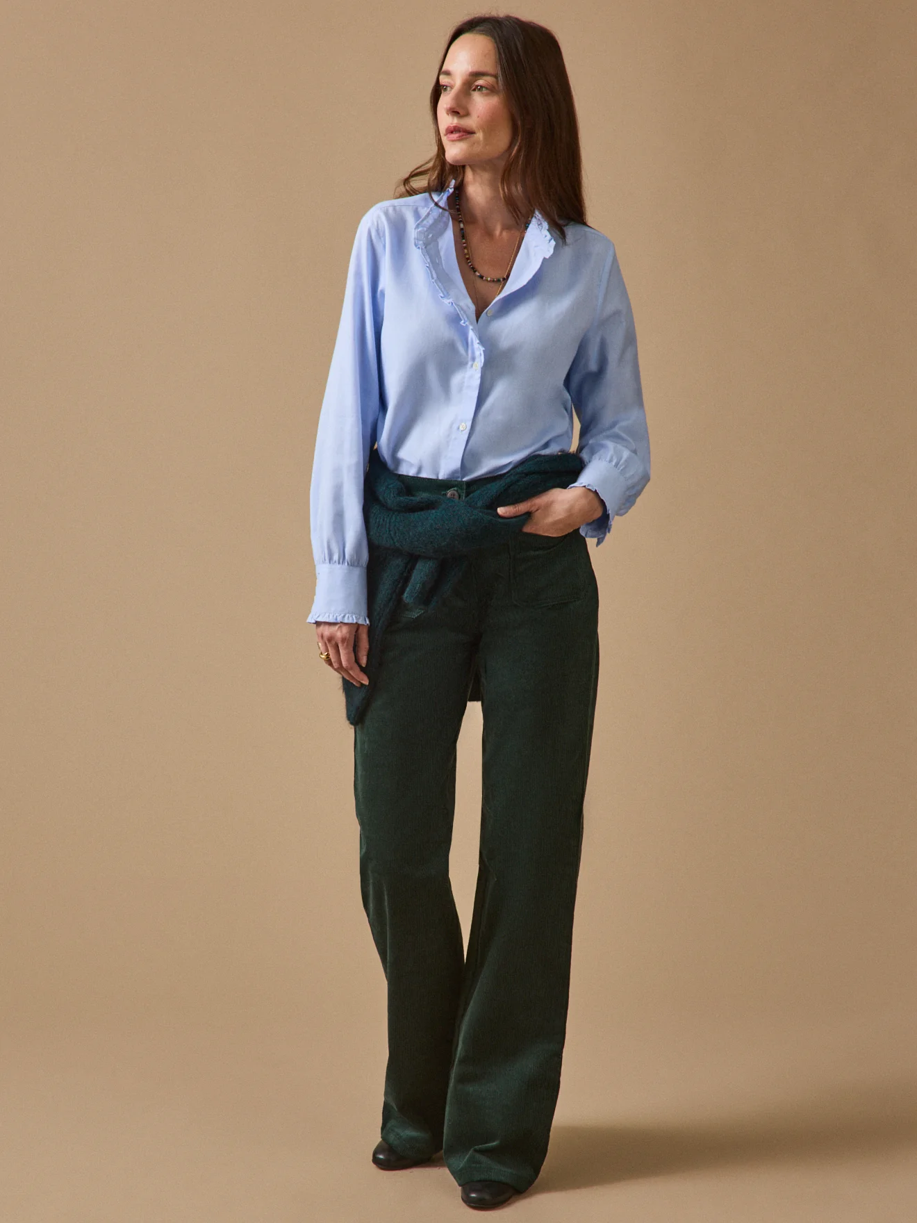 Damen-Hemdbluse Émilie aus Bio-Baumwolle-Oxford-Stoff - Image 5