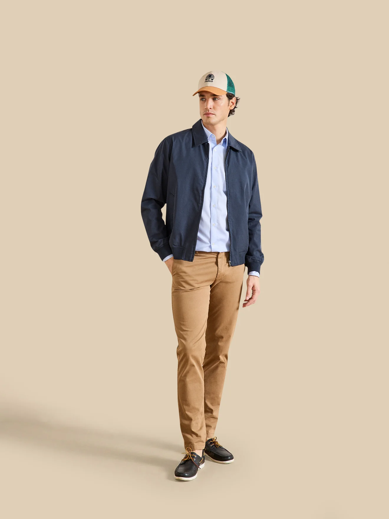 Bügelfreies und einfarbiges Regular Fit Herrenhemd aus Baumwoll-Twill - Image 4