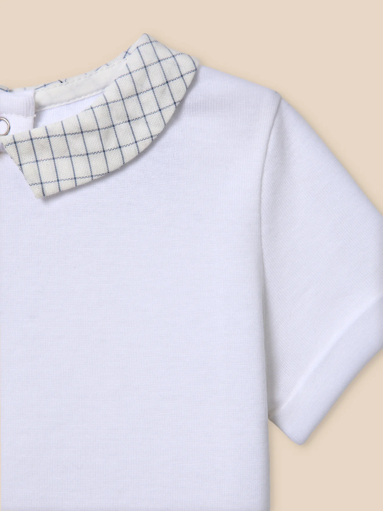 Baby T-Shirt mit Kragen aus Seersucker - Image 3