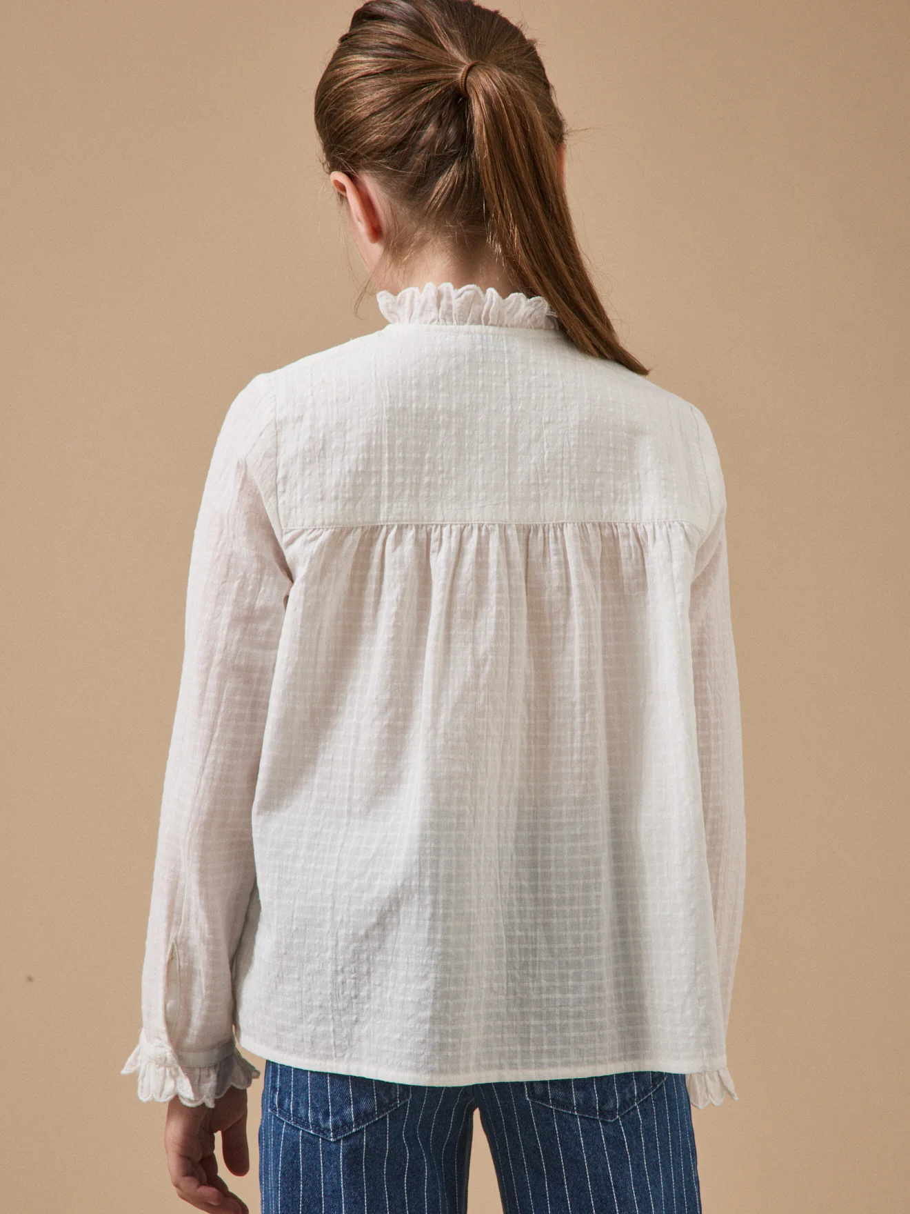 Mädchenbluse, mit Volants - Image 2