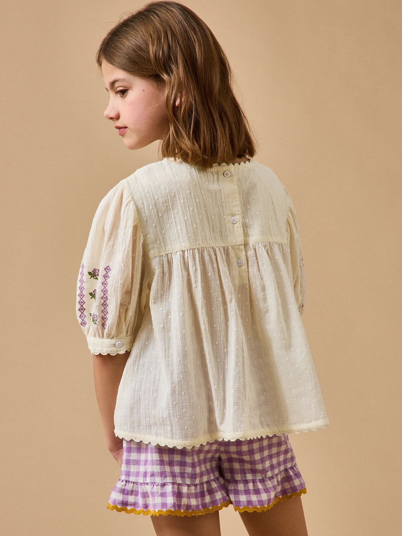 Mädchenbluse mit Stickerei – CYRILLUS X EMILE & IDA - Image 4