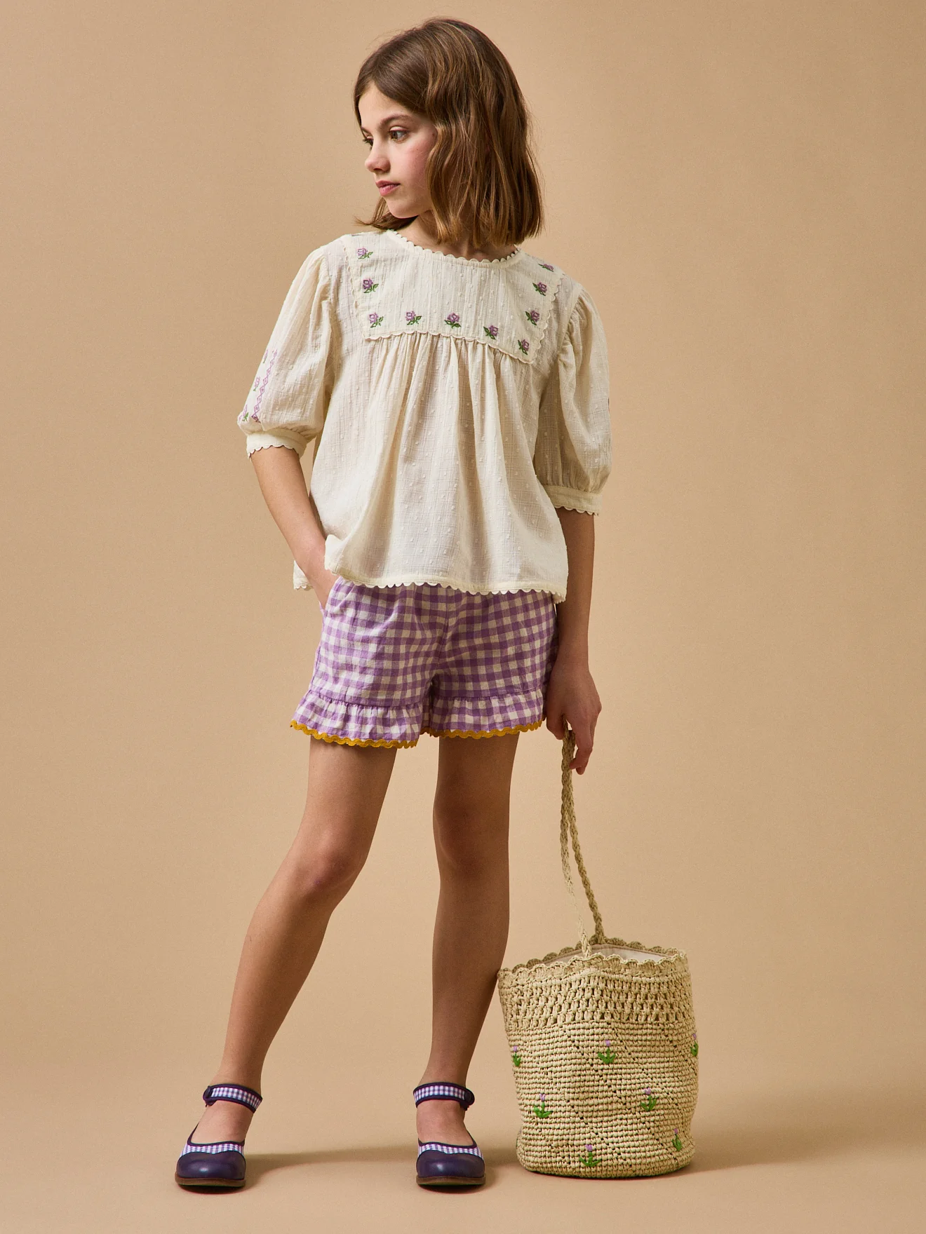 Mädchenbluse mit Stickerei – CYRILLUS X EMILE & IDA - Image 6