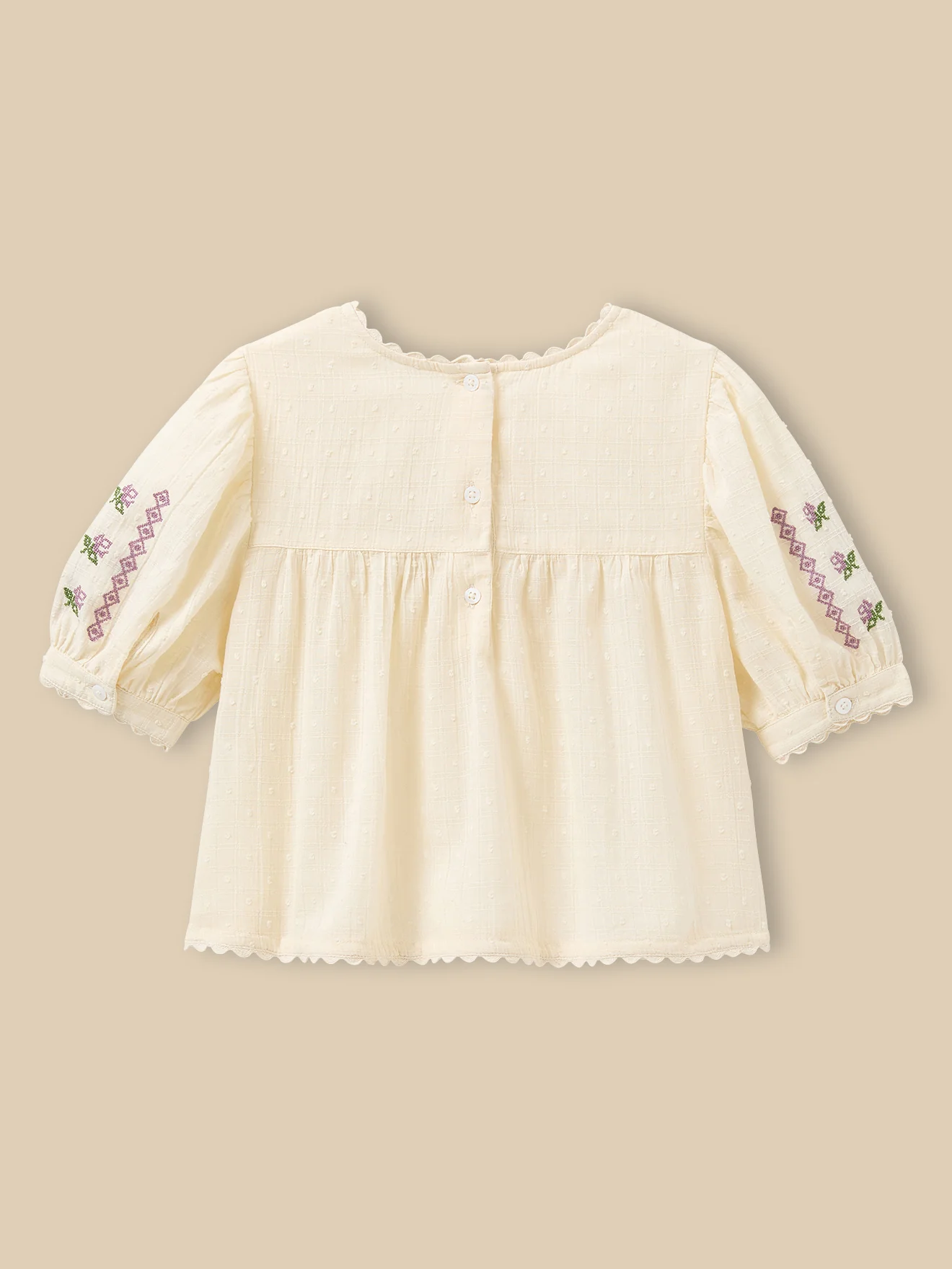 Mädchenbluse mit Stickerei – CYRILLUS X EMILE & IDA - Image 8