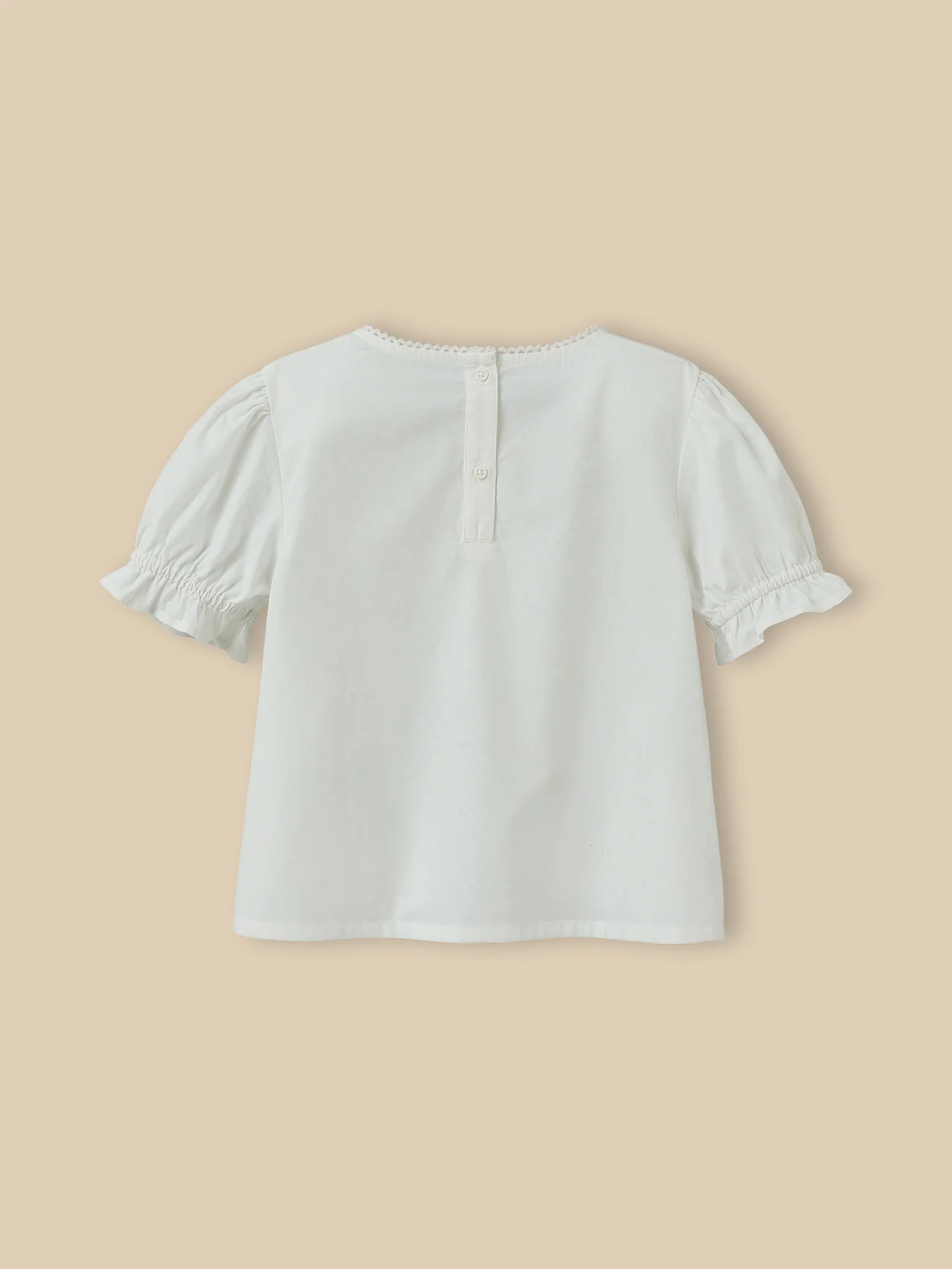 Mädchenbluse mit besticktem Plastron - Image 2