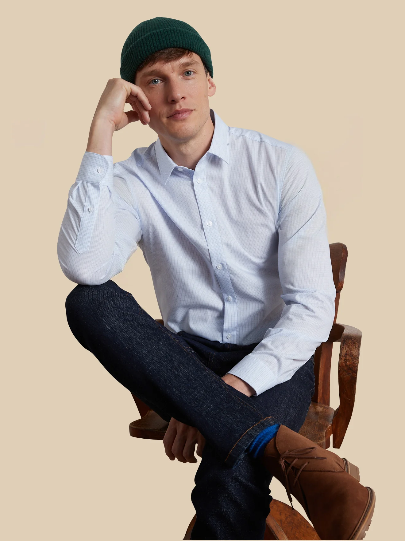 Slim Fit Herrenhemd mit kleinen Karos - Image 2