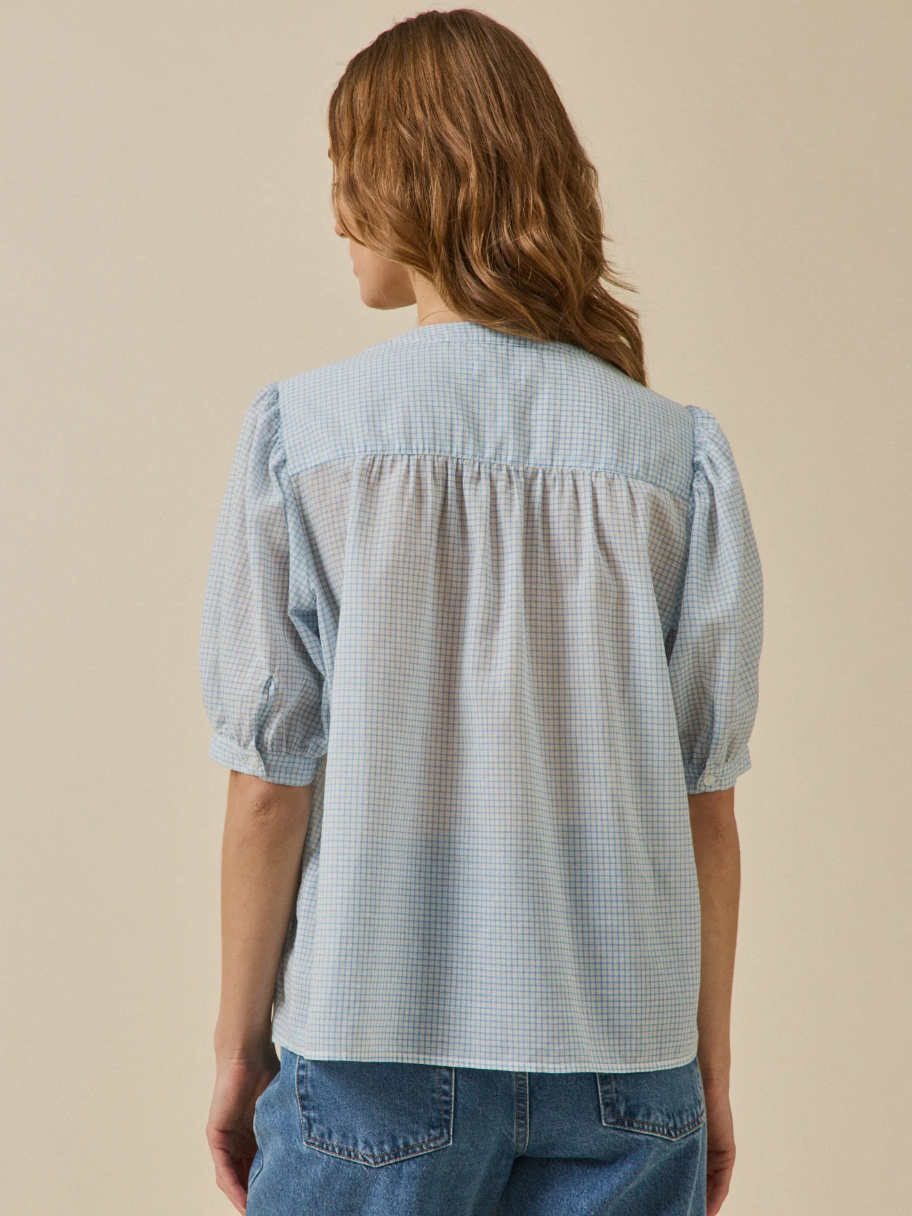 Damenbluse mit Tattersall-Karos - Image 2