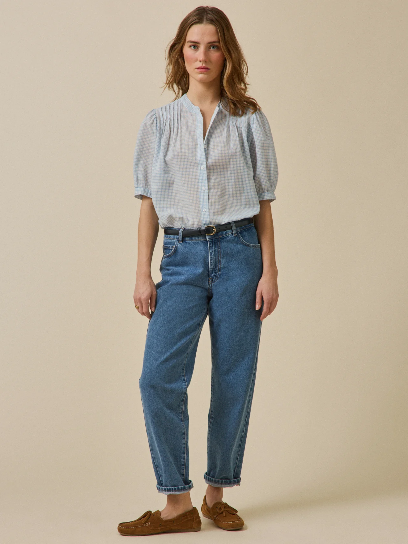 Damenbluse mit Tattersall-Karos - Image 4