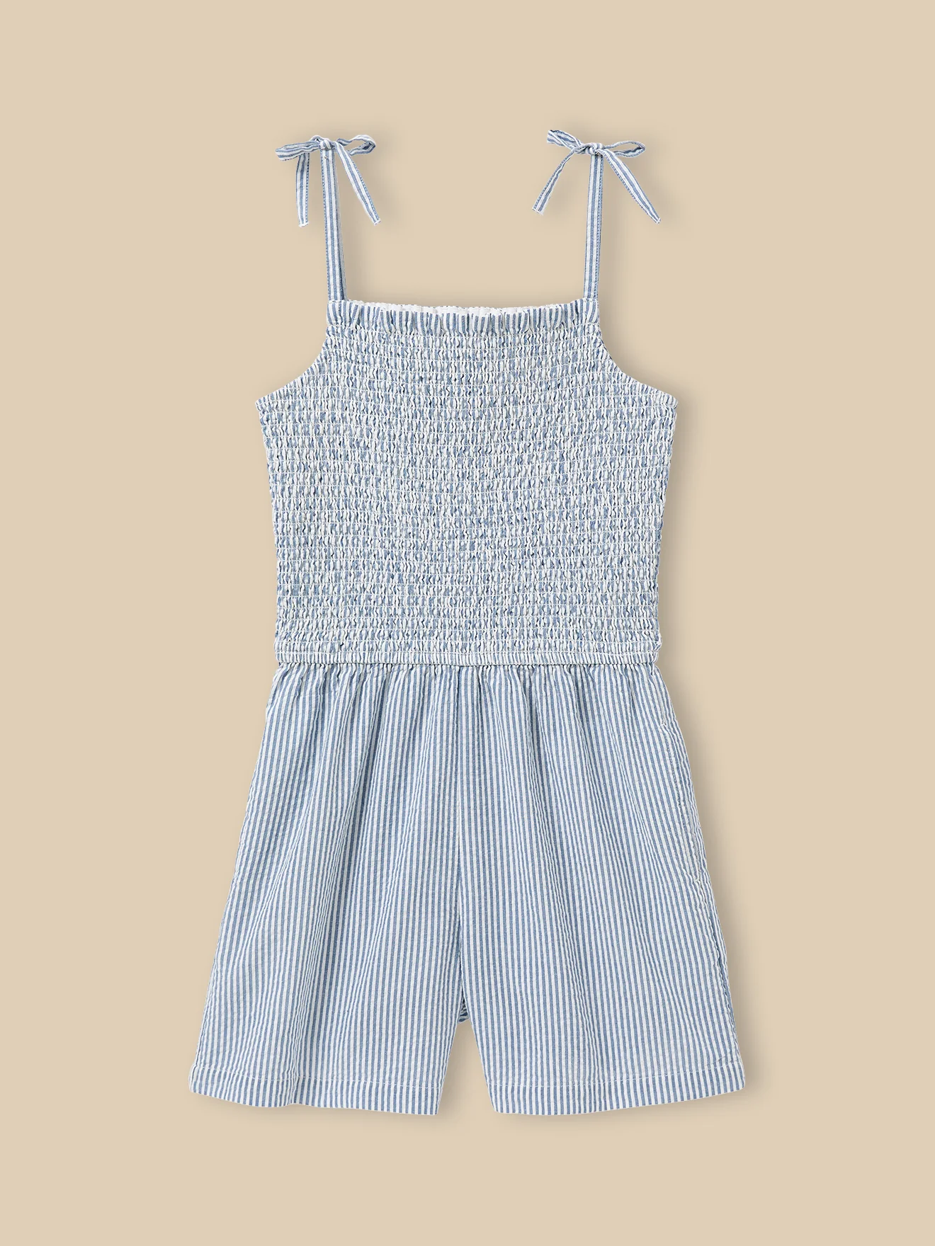 Mädchen-Kurzoverall aus Seersucker - Image 5