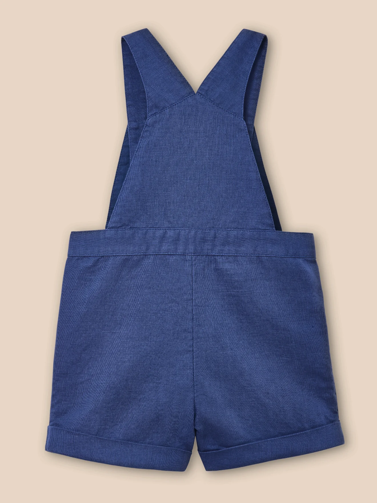 Baby-Latzhose aus Leinen und Baumwolle, kurz - Image 2