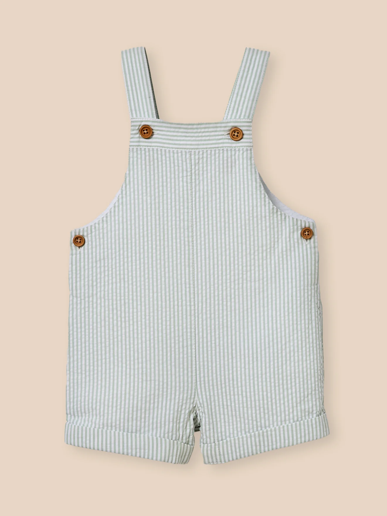Baby-Latzshorts mit Vichy-Karos