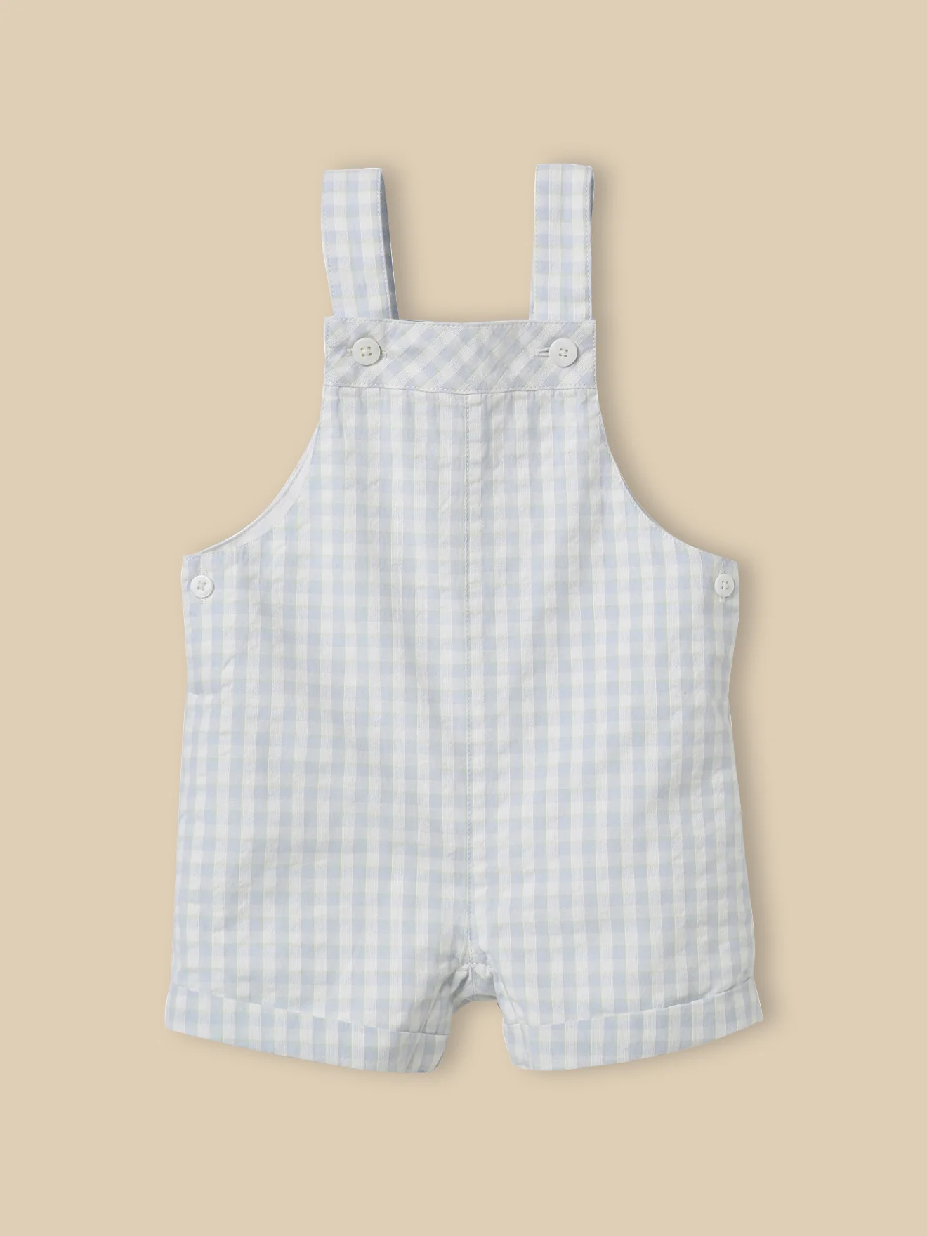 Baby-Latzshorts mit Vichy-Karos - Image 3