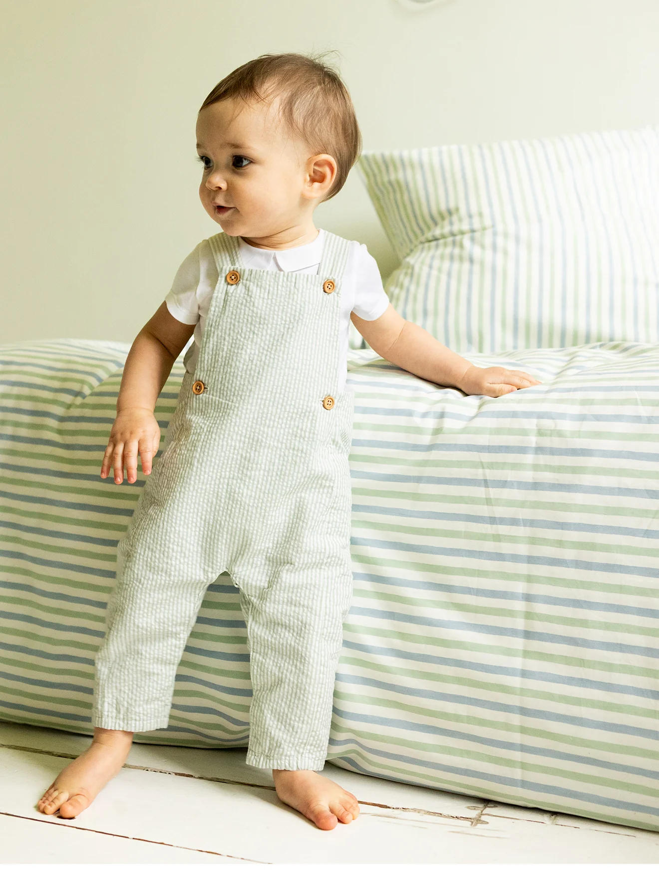 Baby-Latzhose aus Seersucker - Image 4