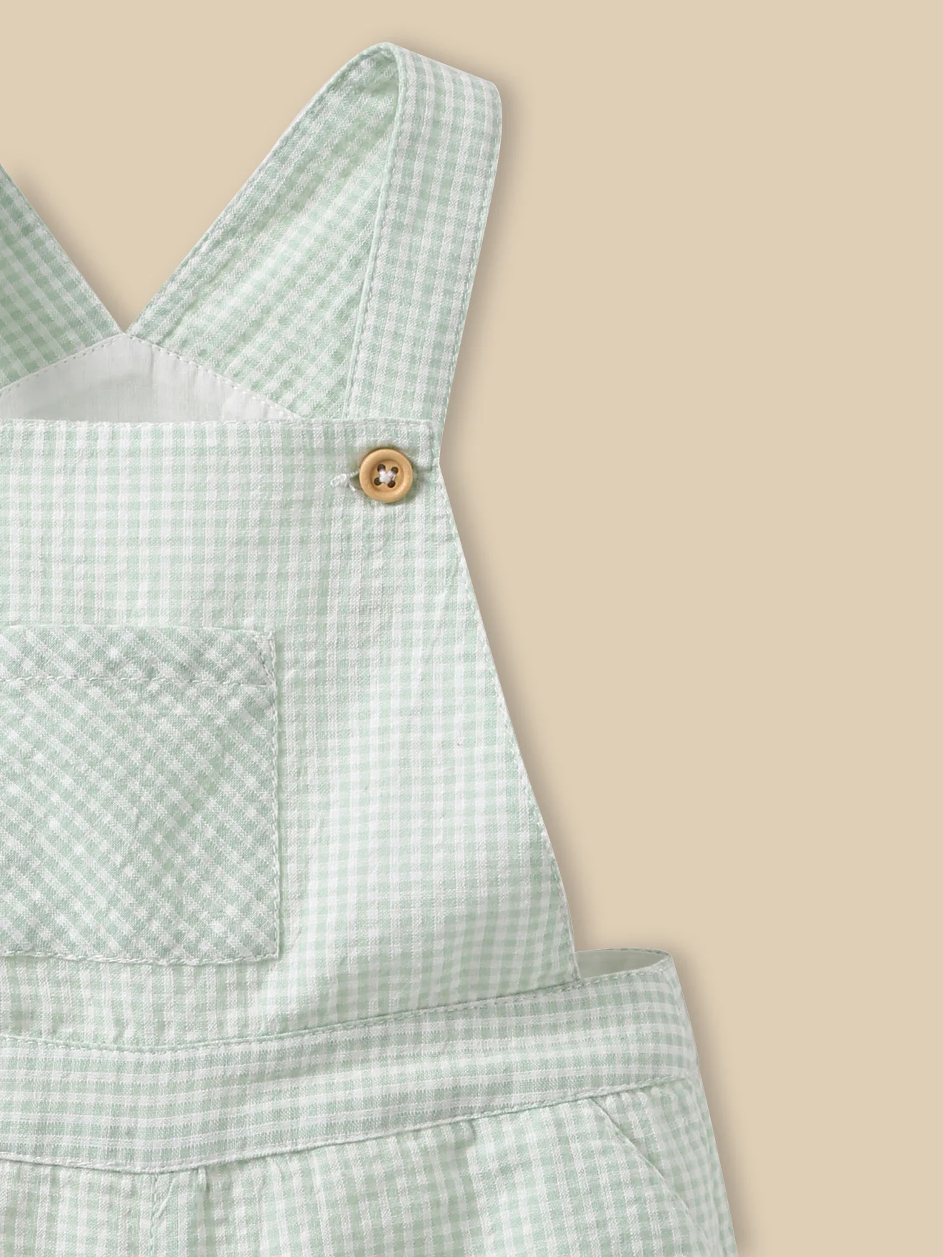 Baby-Latzshorts mit Vichy-Karos - Image 5