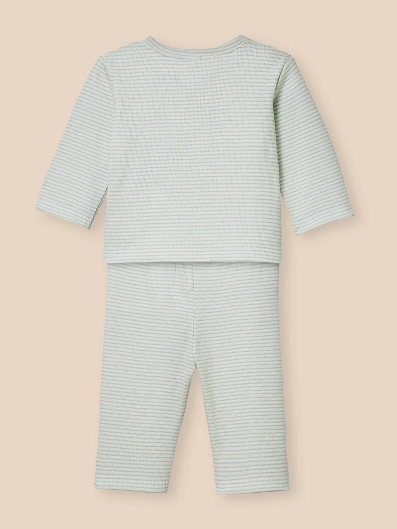 Gestreifter Pyjama aus Rippstrick, Baby - Image 3