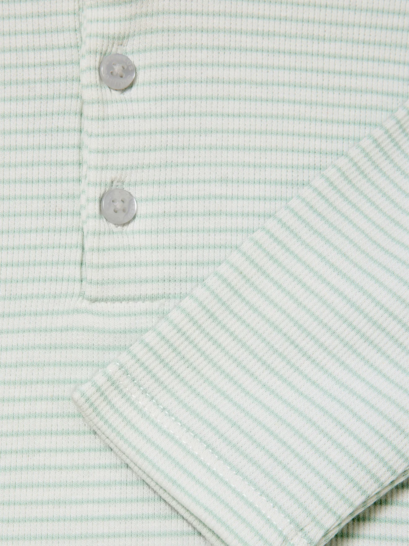 Gestreifter Pyjama aus Rippstrick, Baby - Image 4