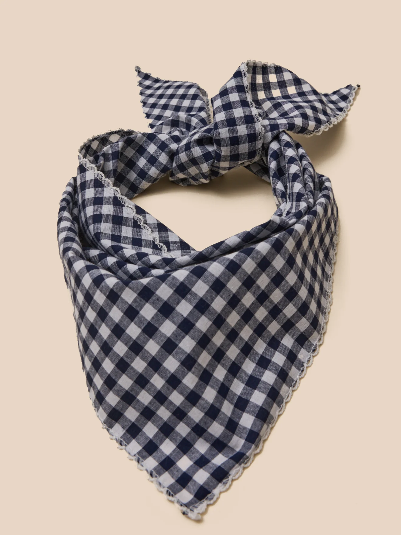 Mädchen-Schal mit Vichy-Karos