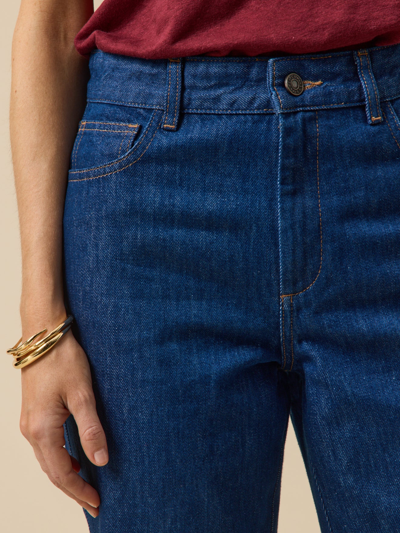 Damen-Jeans Manon mit ausgestelltem Bein aus Bio-Baumwolle - Image 3