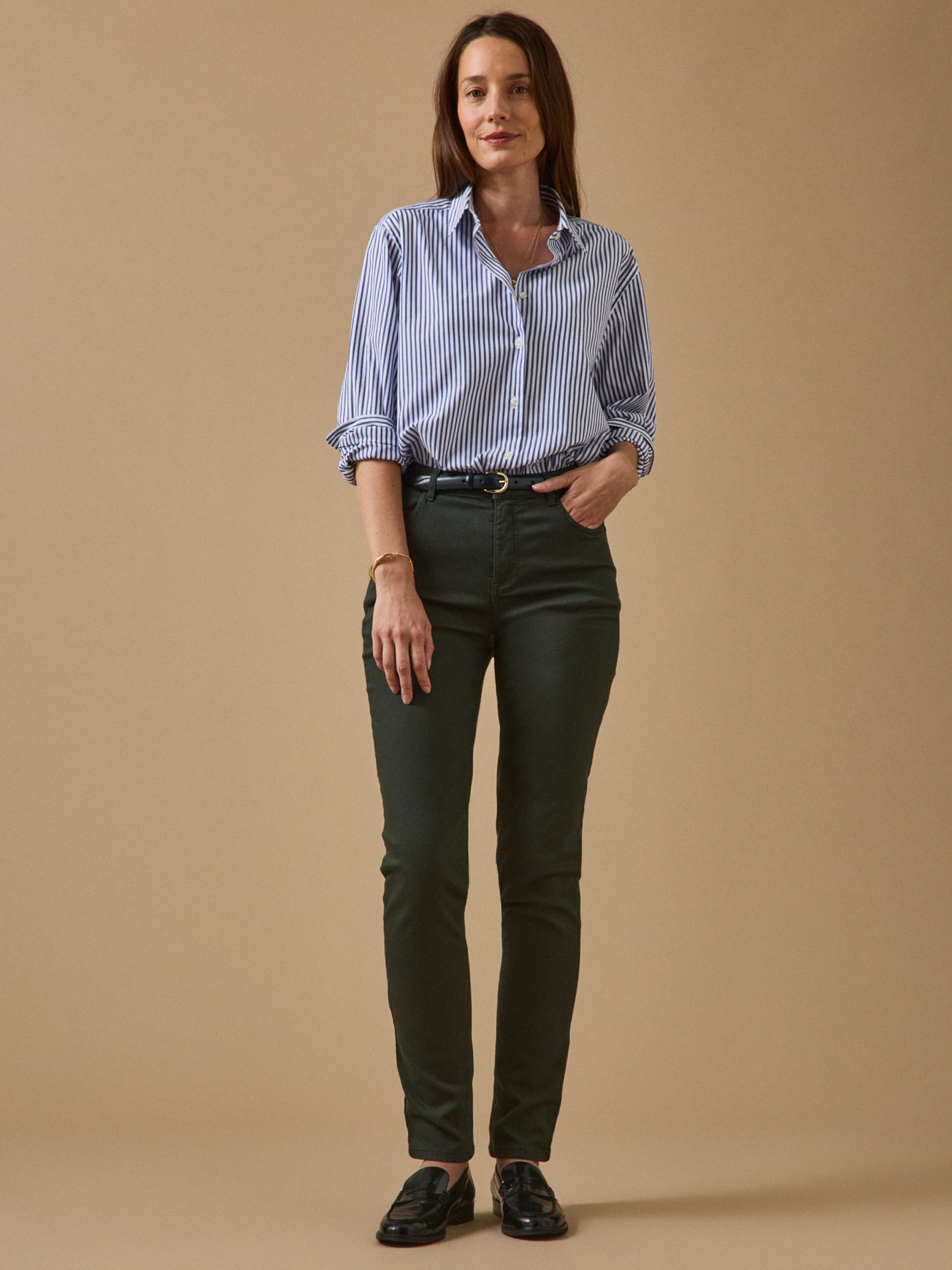 Farbenfrohe Slim Fit Damenhose Aude - Image 5