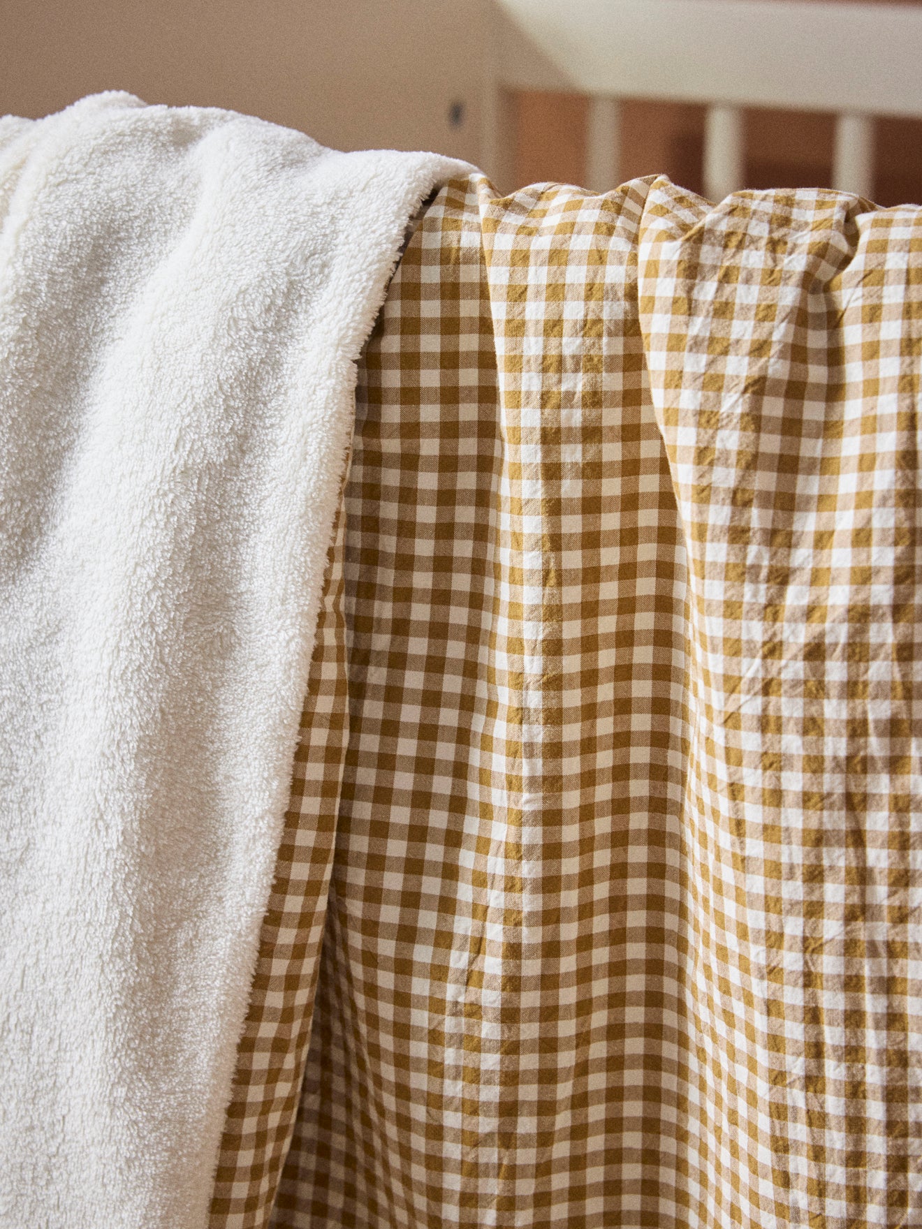 Babydecke Vichy und Mikrofleece - Image 2