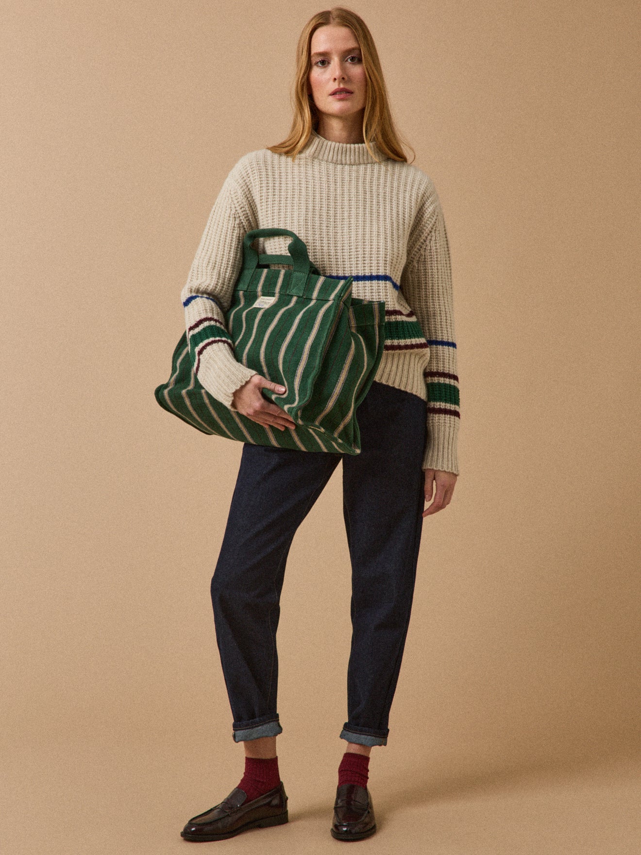 Maxi-Shopper mit Streifen – Collaboration Moismont x Cyrillus - Image 2