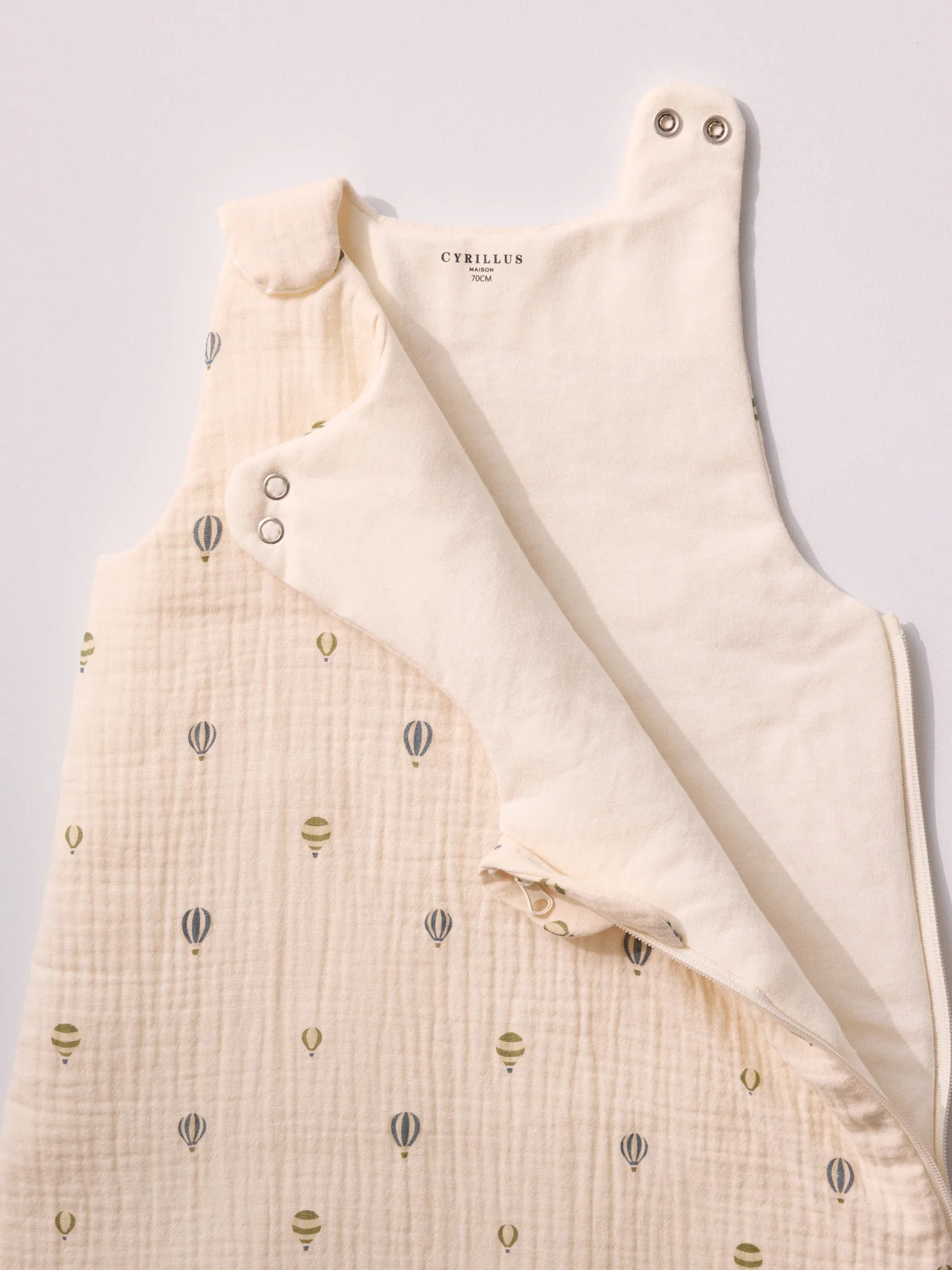 Strampelsack aus Bio-Baumwoll-Gaze « Ava » - TOG 2 - Image 4