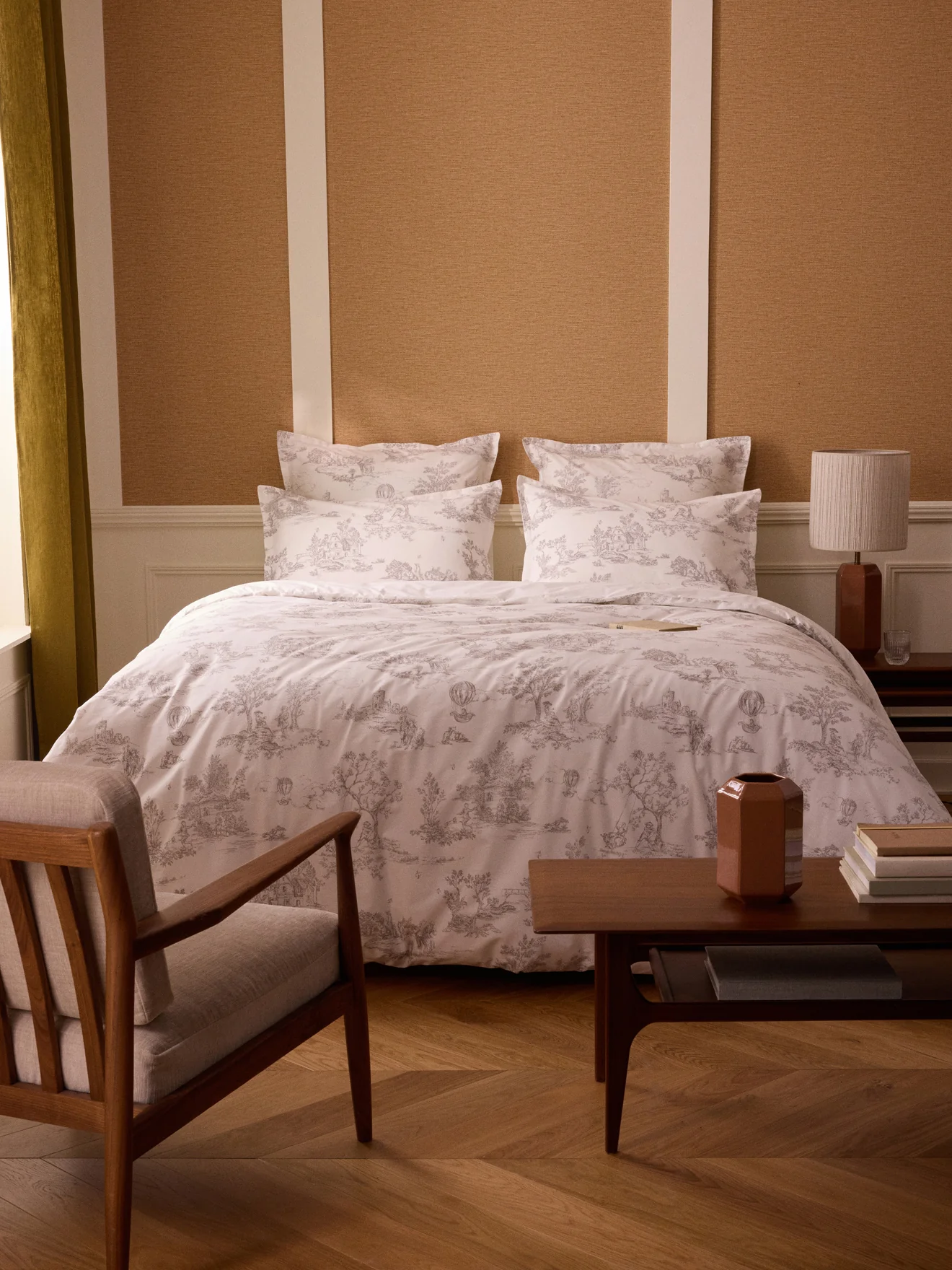Bettbezug aus Baumwoll-Perkal « Toile de Jouy-Esprit » - Image 3