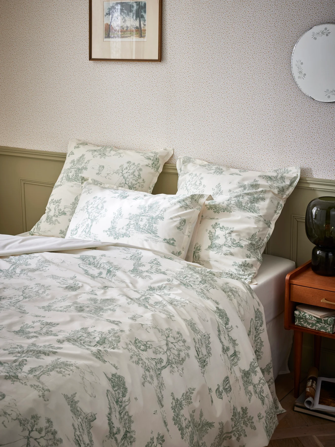 Bettbezug aus Baumwoll-Perkal « Toile-de-Jouy-Esprit » - Image 5